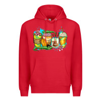 Red alligator coffee cups Premium Hoodie - Zillion Design Studio