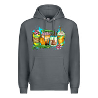 Rock alligator coffee cups Premium Hoodie - Zillion Design Studio