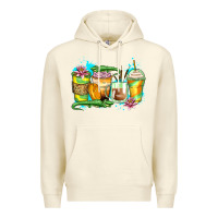 Sandshell alligator coffee cups Premium Hoodie - Zillion Design Studio