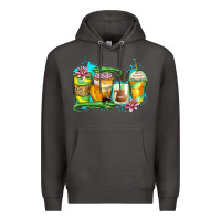 Smoke alligator coffee cups Premium Hoodie - Zillion Design Studio
