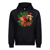 Black merry Christmas brahman bull Urban Hoodie - RanaPortraitStore