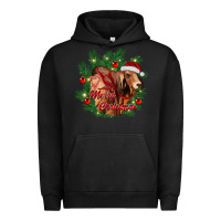 Pigment Black merry Christmas brahman bull Urban Hoodie - RanaPortraitStore