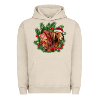 Pigment French Oak merry Christmas brahman bull Urban Hoodie - RanaPortraitStore