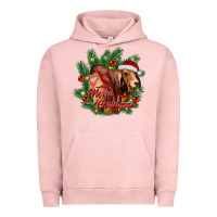 Pigment Salmon merry Christmas brahman bull Urban Hoodie - RanaPortraitStore