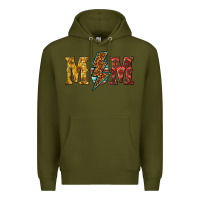 Army Green western mom Premium Hoodie - texasbilliewilder