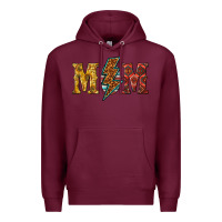 Burgundy western mom Premium Hoodie - texasbilliewilder