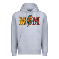 Heather Grey western mom Premium Hoodie - texasbilliewilder