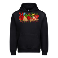 Black peace love strawberry with summer Urban Hoodie - texasbilliewilder