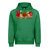 Emerald peace love strawberry with summer Urban Hoodie - texasbilliewilder