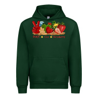 Forest Green peace love strawberry with summer Urban Hoodie - texasbilliewilder