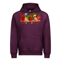Mauve Wine peace love strawberry with summer Urban Hoodie - texasbilliewilder