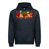 Navy peace love strawberry with summer Urban Hoodie - texasbilliewilder