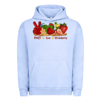 Pigment Grape Ice peace love strawberry with summer Urban Hoodie - texasbilliewilder
