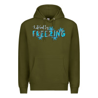 Army Green literally freezing winter Premium Hoodie - RanaPortraitStore