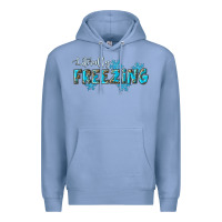 Colony Blue literally freezing winter Premium Hoodie - RanaPortraitStore