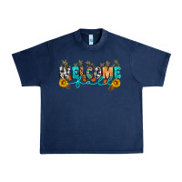 Navy Welcome fall Urban Heavy Tee - Artiststas