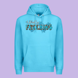 Literally Freezing Winter Premium Hoodie Designed By Ranaportraitstore