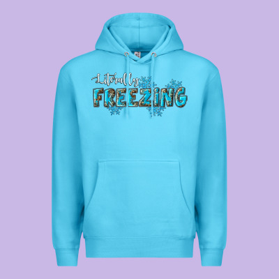 Literally Freezing Winter Premium Hoodie Designed By Ranaportraitstore