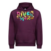Mauve Wine river squad with leopard Urban Hoodie - texasbilliewilder