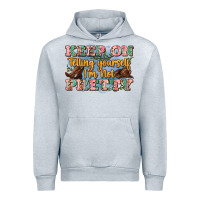 Heather Grey keep on telling yourself i'm not pretty Urban Hoodie - Zillion Design Studio