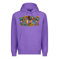 Purple western mom Premium Hoodie - texasbilliewilder