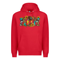 Red western mom Premium Hoodie - texasbilliewilder