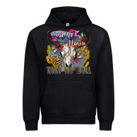Black do not harm take no bull cow skull Urban Hoodie - Zillion Design Studio