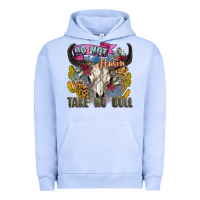 Pigment Grape Ice do not harm take no bull cow skull Urban Hoodie - Zillion Design Studio