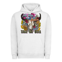 Pigment Lunar Rock do not harm take no bull cow skull Urban Hoodie - Zillion Design Studio