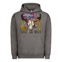 Pigment Tornado do not harm take no bull cow skull Urban Hoodie - Zillion Design Studio