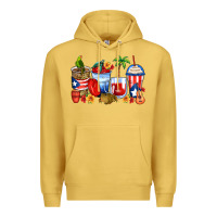 Antique Gold puerto rico coffee cups Premium Hoodie - Zillion Design Studio