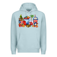 Blue Mist puerto rico coffee cups Premium Hoodie - Zillion Design Studio