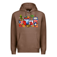 Chestnut puerto rico coffee cups Premium Hoodie - Zillion Design Studio