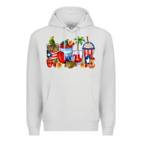 Dove Grey puerto rico coffee cups Premium Hoodie - Zillion Design Studio