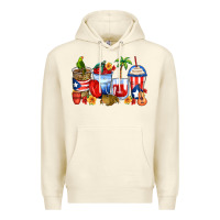 Sandshell puerto rico coffee cups Premium Hoodie - Zillion Design Studio