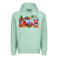 Seafoam puerto rico coffee cups Premium Hoodie - Zillion Design Studio
