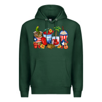 Sports Green puerto rico coffee cups Premium Hoodie - Zillion Design Studio