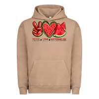 Pigment Burro peace love watermelon Urban Hoodie - texasbilliewilder