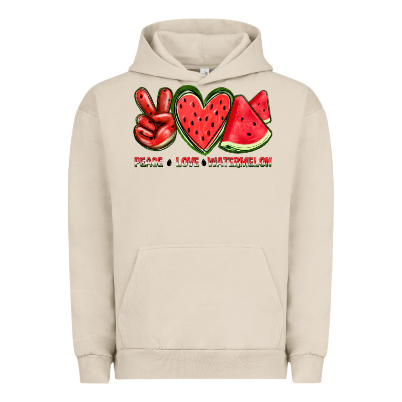 Peace Love Watermelon Urban Hoodie by texasbilliewilder | Teevron