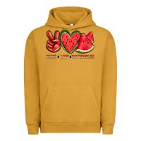 Pigment Peanut Butter peace love watermelon Urban Hoodie - texasbilliewilder