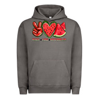 Pigment Tornado peace love watermelon Urban Hoodie - texasbilliewilder