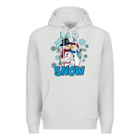 Dove Grey let it snow Premium Hoodie - RanaPortraitStore