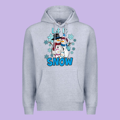 Let It Snow Premium Hoodie Designed By Ranaportraitstore