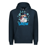 Navy let it snow Premium Hoodie - RanaPortraitStore