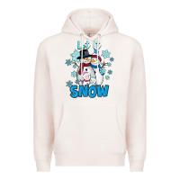 Pale Pink let it snow Premium Hoodie - RanaPortraitStore