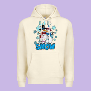 Let It Snow Premium Hoodie Designed By Ranaportraitstore