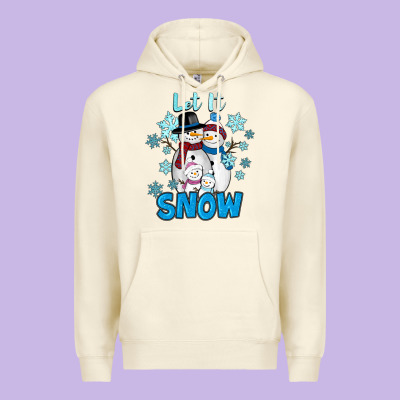 Let It Snow Premium Hoodie Designed By Ranaportraitstore