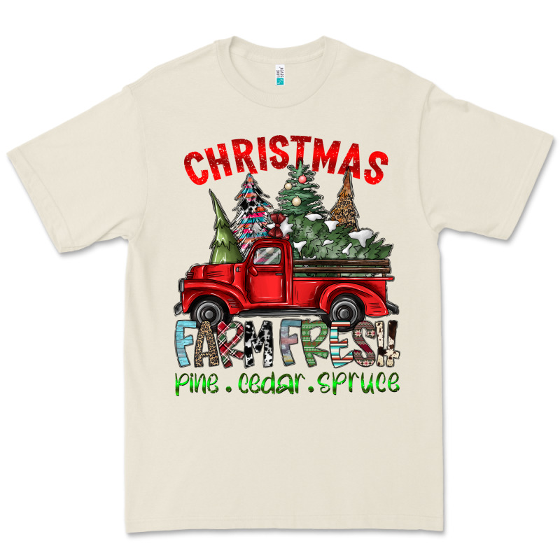 Christmas Farm Fresh Premium Tee by CowhideDigitalArt | Teevron