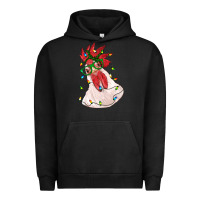 Pigment Black christmas rooster with lights Urban Hoodie - RanaPortraitStore