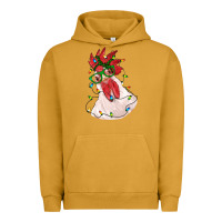 Pigment Peanut Butter christmas rooster with lights Urban Hoodie - RanaPortraitStore